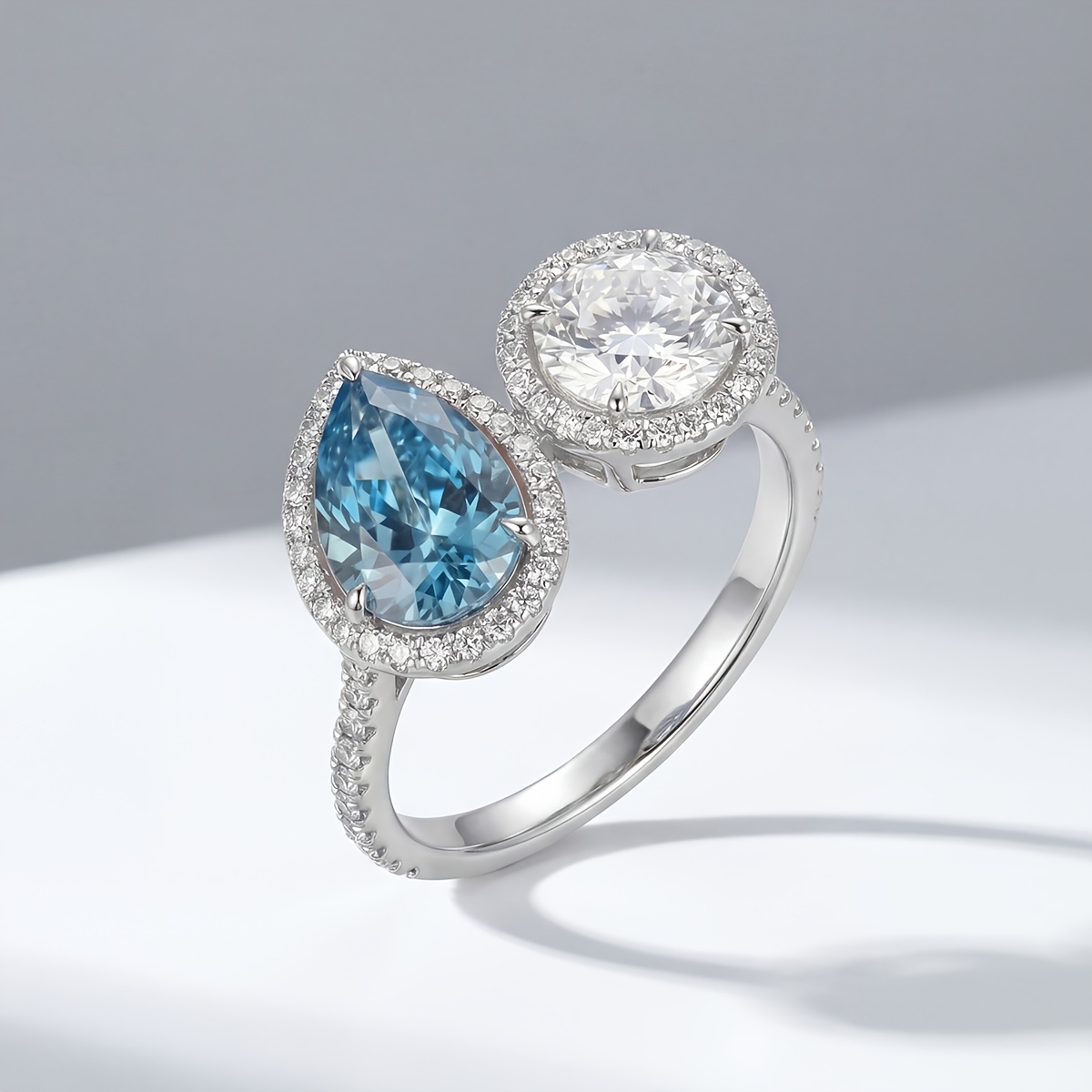Women's Elegant Pear-Shaped Vintage Ring, Versatile Gift